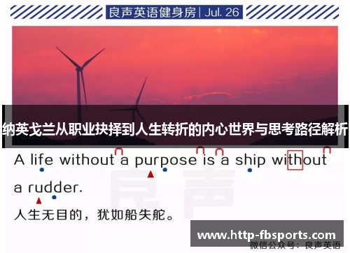 纳英戈兰从职业抉择到人生转折的内心世界与思考路径解析